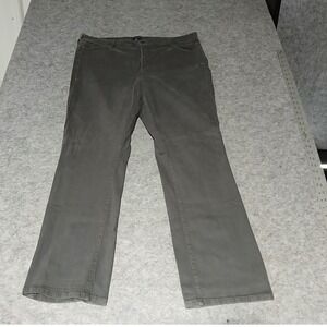 NYDJ Womens 22W Gray Bootcut Stretch Pants Made in USA